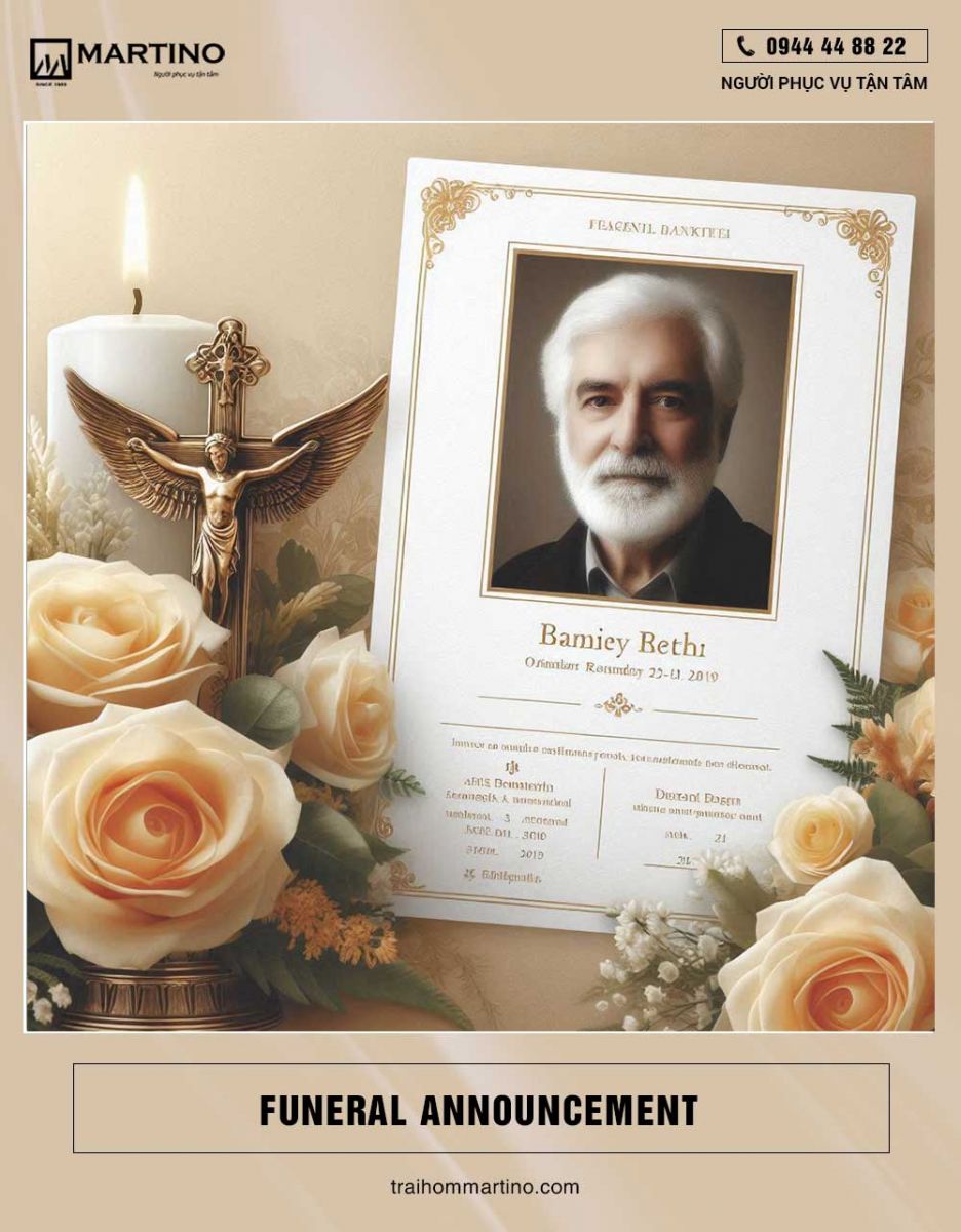 Funeral Announcement Design