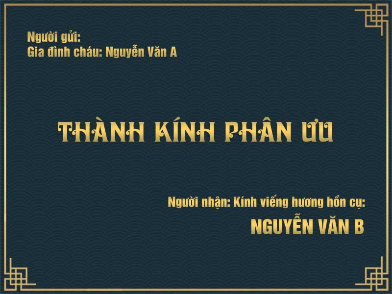 Cách viết phong bì phúng viếng đám ma