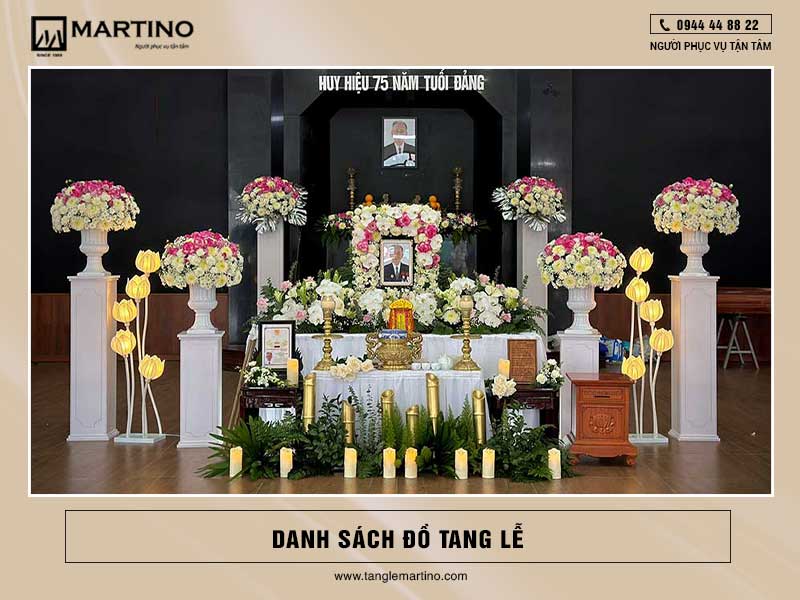 Danh sách đồ tang lễ