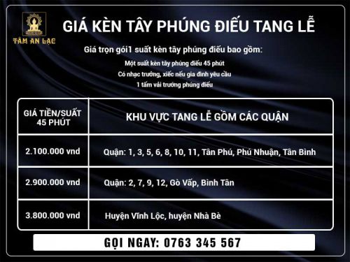 Kèn tây phúng điếu đám ma | Bảng giá tại TPHCM