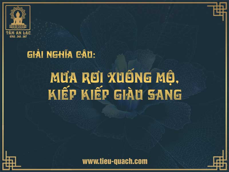 Mưa rơi xuống mộ, kiếp kiếp giàu sang nghĩa là gì?