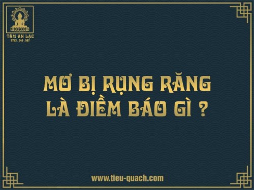 Giải mã nằm mơ thấy rụng răng