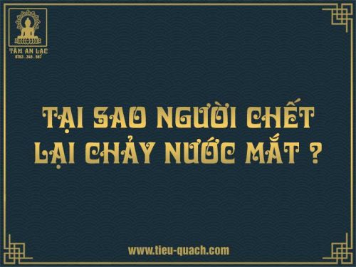 Người chết chảy nước mắt - Giải thích chi tiết nhất