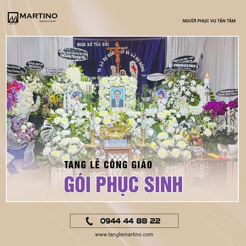 Trang trí tang lễ Công giáo gói Phục Sinh