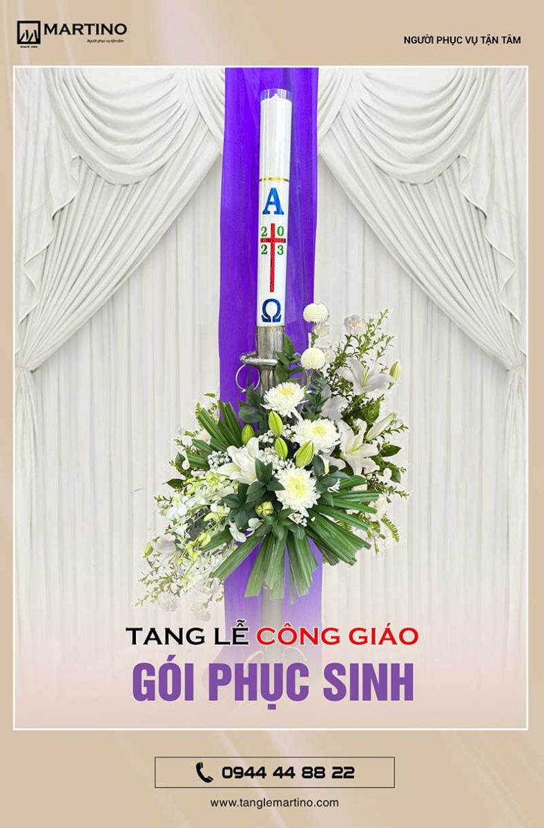 Trang trí tang lễ Công giáo gói Phục Sinh