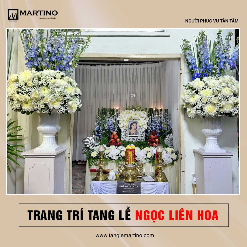 Trang trí tang lễ gói Ngọc Liên Hoa